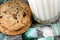 Free Chocolate Chip Cookies And Milk Stock Photo - 4236220