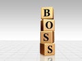 Free Golden Boss With Reflection Royalty Free Stock Photos - 4250338