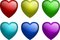 Free Gel Hearts In Color Stock Images - 4254784