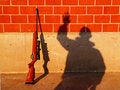Free A Rifle And A Man Stock Image - 4261421