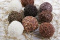 Free Truffles On Doily Stock Images - 4266094