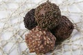 Free Truffles On Doily Royalty Free Stock Photo - 4266095