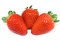 Free Three Strawberries Closeup Isolated Stock Photo - 4261450