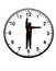 Free Businessman Clock Hands Time Royalty Free Stock Images - 4267299