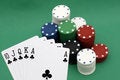 Free Poker Chips And Cards Royalty Free Stock Photos - 4277658