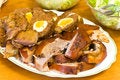 Free Mixed Meat-roasted.pigling,duck And Minced Meat Royalty Free Stock Image - 4278496
