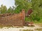 Free Weathered Wood Boat Beached On Shore Stock Photo - 4279210