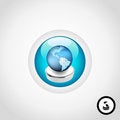 Free Global Business Button Royalty Free Stock Photos - 4298938