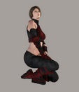 Free Sexy Futuristic Warrior Royalty Free Stock Image - 4303026