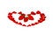 Free Heart From Petals Of A Rose With A Strawberry On A Stock Photos - 4308493