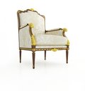 Free Armchair 3D Computer Rendering On White Background Stock Photography - 4312132