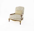 Free Armchair 3D Computer Rendering On White Background Royalty Free Stock Image - 4313246