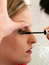 Free Beautician Applying Mascara Royalty Free Stock Photography - 4318297