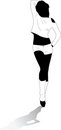 Free Girl - 8. Silhouette. Stock Photography - 4319412