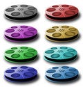 Free Spool With Tape. Different Colors. Royalty Free Stock Photos - 4328858
