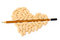 Free Heart Shape Pills Split With Pencil Stock Images - 4323884