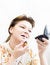 Free Woman Doing A Make-up Royalty Free Stock Photo - 4333295
