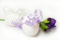 Free Two White Eggs And Flower Royalty Free Stock Photo - 4346775