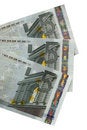 Free Three Notes Of Five Euro In A Fan Stock Photography - 4349782