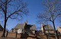 Free Winter Houses And Brick Wall Stock Image - 4372281