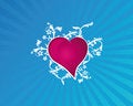 Free Blue Flower Heart Stock Image - 4376341