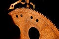 Free Rusty Gears In Junk Yard Stock Photography - 4376992