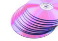 Free Stack Of Vibrant Purple DVDs Or CDs Royalty Free Stock Photography - 4386977