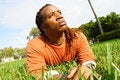 Free Man On Grass Stock Photo - 4395850