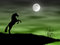 Free Horse In The Moonlight Stock Image - 4397231