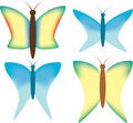 Free Set Butterflies - 2 Stock Photos - 4405303