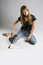 Free A Beautiful Young Woman Holding A Gun Royalty Free Stock Photos - 4409628