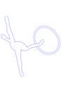 Free Gymnast With A Hoop Stock Images - 4415704