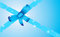 Free Blue Flayer With Stars Stock Image - 4411811