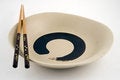 Free Black Chopsticks Placed On Plate Royalty Free Stock Photo - 4427545