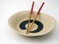Free Red Chopsticks Placed On Plate Royalty Free Stock Photography - 4427577