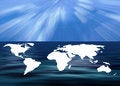 Free World Outline Map Stock Photography - 4436272