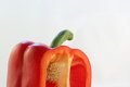 Free Red Bell Pepper Isolated On White Stock Photography - 4468522