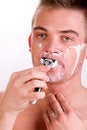 Free Shaving His Face Royalty Free Stock Image - 4483736
