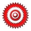 Free Red White Concentric Circles Stock Image - 4490481
