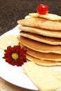 Free Stack Of Flapjacks With Syrup Royalty Free Stock Photography - 4495057