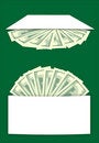 Free A Cover With Dollars Royalty Free Stock Photography - 4530187