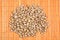 Free A Pile Of Pistachios On Bamboo Table-cloth Stock Images - 4542484