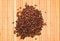 Free A Pile Of Cedar Nut On Bamboo Table-cloth Royalty Free Stock Photo - 4542565