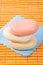 Free Soap On The Bamboo Table-cloth Royalty Free Stock Images - 4543349