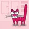 Free Pink Cat Stock Photo - 4554810