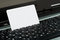 Free Credit Card Standing In Keyboard Royalty Free Stock Photo - 4555705