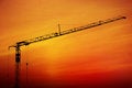 Free Crane On The Sunset Royalty Free Stock Photos - 4562828