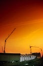 Free Crane On The Sunset Royalty Free Stock Photography - 4562957