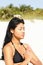 Free Woman Doing Yoga On The Beach Stock Images - 4565234