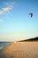 Free Kiteboarder Prepares His Kite Royalty Free Stock Photo - 4573885